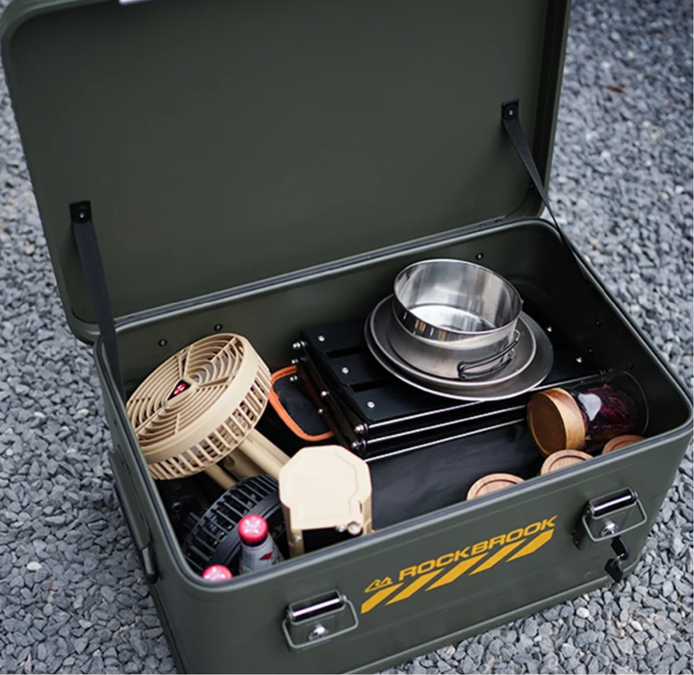 ロックブルック 50Lアルミストレージボックス Rockbrook 50L Aluminum Storage Box STARVEI BX1003