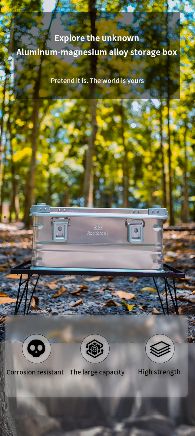 ロックブルック 30L 50L 95L シルバーアルミストレージボックス Rockbrook SILVER Aluminium Storage Box CLASSIC BX1003GY