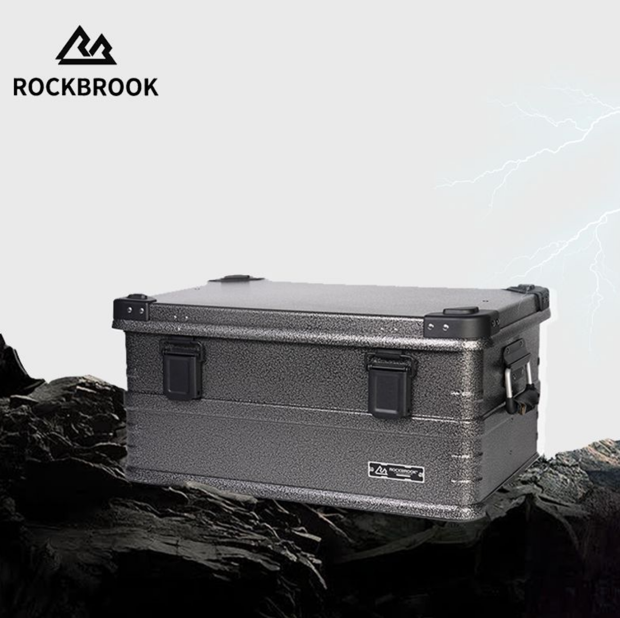 ロックブルック 50L アルミストレージボックス Rockbrook GREY Scratch Resistant Aluminium Storage Box TOUGHGUARD BX1011M