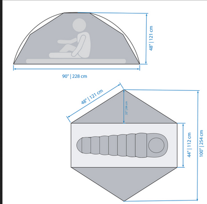 シックスムーンデザインズ ルナーオービター 自立型テント シングルウォール 1255g ソロテント 1 人用テント Six Moon Designs Lunar Orbiter Tent