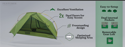 シックスムーンデザインズ ルナーオービター 自立型テント シングルウォール 1255g ソロテント 1 人用テント Six Moon Designs Lunar Orbiter Tent