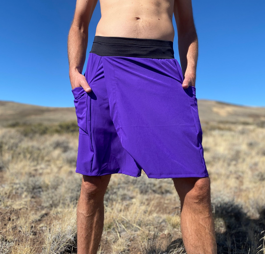 パープルレインアドベンチャーキルト パープル ブラック ユニセックスキルト ハイキング アウトドア PURPLE RAIN ADVENTURE KILT