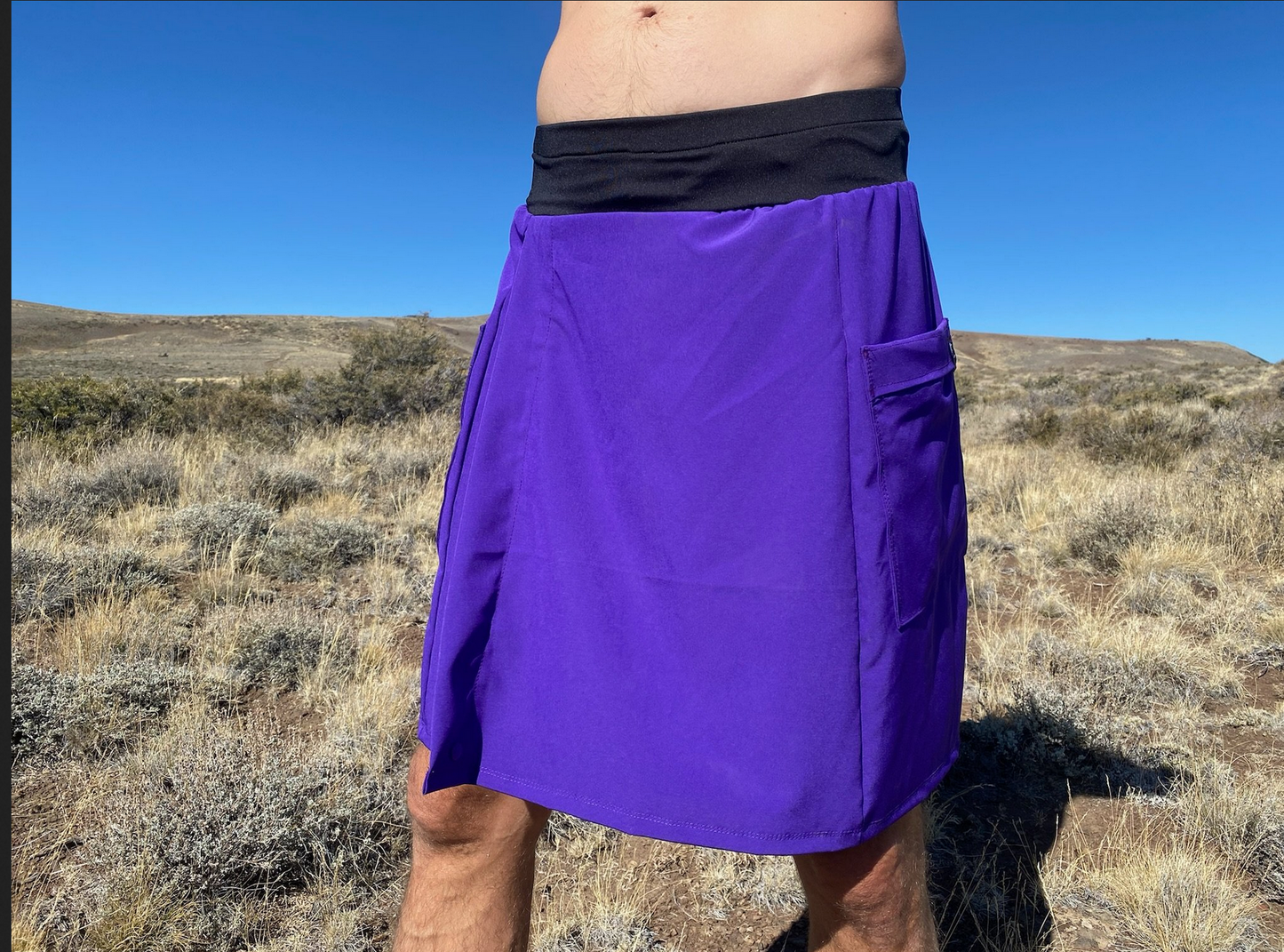 パープルレインアドベンチャーキルト パープル ブラック ユニセックスキルト ハイキング アウトドア PURPLE RAIN ADVENTURE KILT