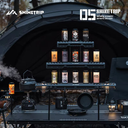 山趣（ShineTrip） ST-05シリーズ 38灯 スターライトブリッジ（S／M／L・ベーシックモジュール・延長アルミロッド） ブラック