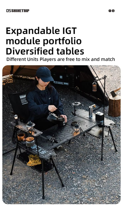 山趣（やましゅみ） SHINETRIP シャイントリップ #05 Series Tactical Skateboard Table System タクティカル スケートボードテーブル システム（A503-H00 / A503-H01 / A503-H02 / A503-H03 / A503-H11 / A503-K0S / A503-K0M / A503-K0L）