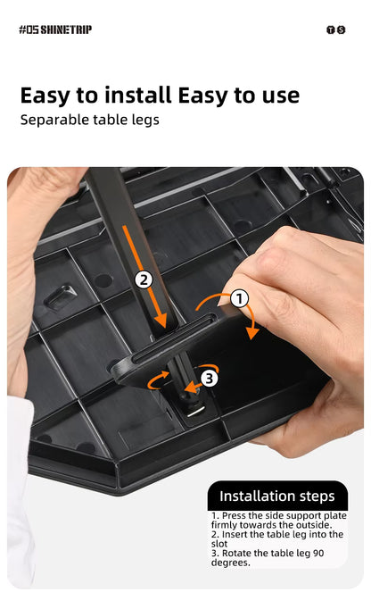 山趣（やましゅみ） SHINETRIP シャイントリップ #05 Series Ultralight Dual Purpose Folding Table 超軽量 デュアルパーパス フォールディングテーブル（A512-H00 / A512-D00）