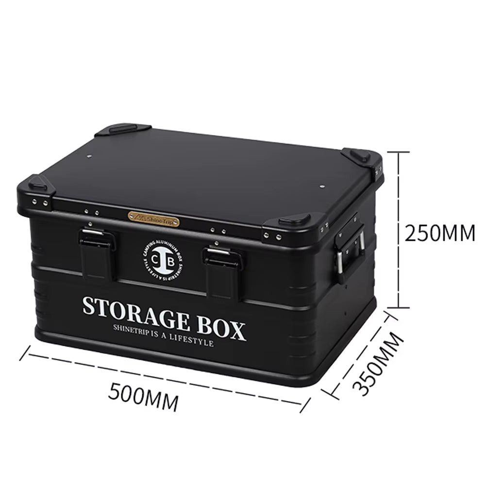 山趣（やましゅみ） SHINETRIP シャイントリップ Outdoor Waterproof Aluminum Storage Box 防水アルミ合金ストレージボックス 44L / 72L（A422-B0M / A422-B0L / A422-D0M / A422-D0L / A422-H0M / A422-H0L）