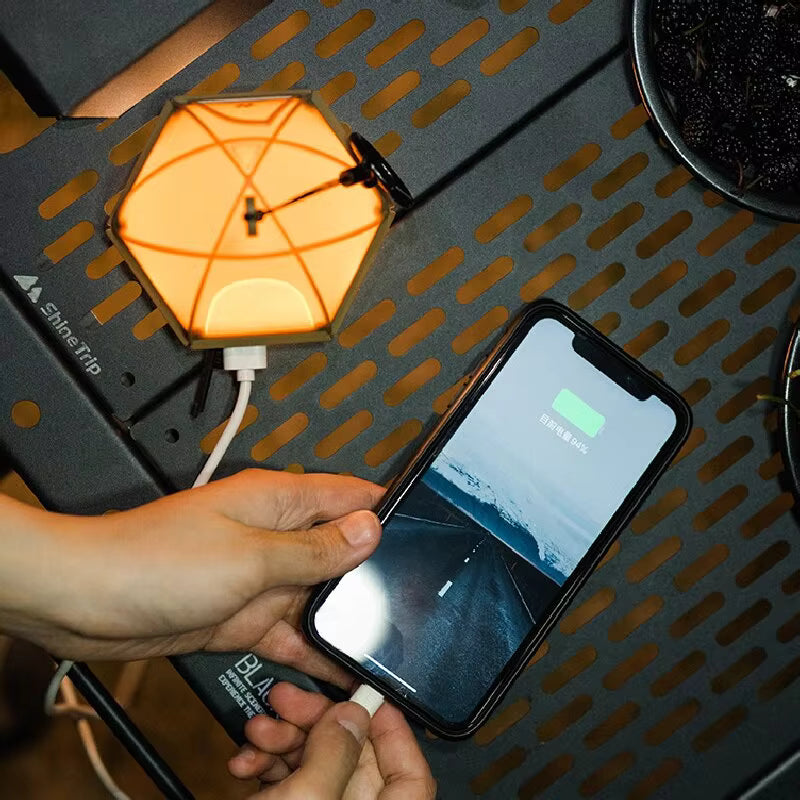 山趣（ShineTrip） ST-05シリーズ テント ナイトライト IPX4（グリーン／サンド／グレー）