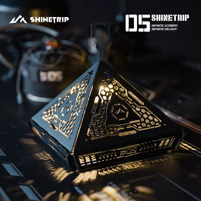 山趣（ShineTrip） ST-05シリーズ ピラミッドランプシェード（ブラック）