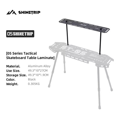 山趣（やましゅみ） SHINETRIP シャイントリップ #05 Series Tactical Skateboard Table System タクティカル スケートボードテーブル システム（A503-H00 / A503-H01 / A503-H02 / A503-H03 / A503-H11 / A503-K0S / A503-K0M / A503-K0L）