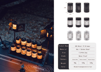 山趣（ShineTrip） ST-05シリーズ 回転19灯グリマー（回転ハニカム／回転グラデーション／回転エネルギーブロック）