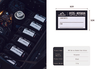 山趣（やましゅみ） SHINETRIP #05 Series 手書き用ベルクロラベル（A505-T00Z） Handwritten VELCRO Label Pad