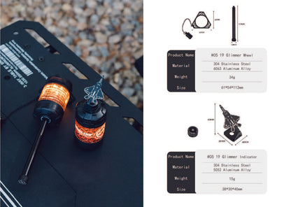 山趣（ShineTrip） ST-05シリーズ 19灯 ナビゲーションマーク＆ランプホイール（ブラック）