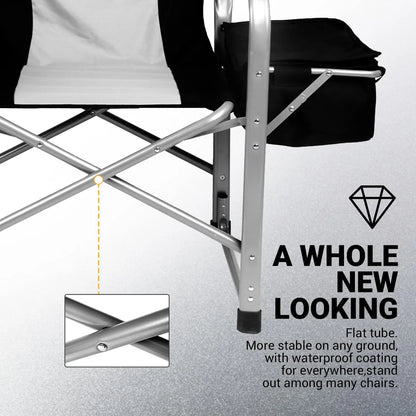 【KingCamp｜キングキャンプ】ディレクターチェア｜大柄対応 耐久性ハードアームチェア 折りたたみ式