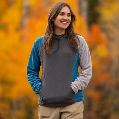 SkyGOAT（スカイゴート）CAMP Hoodie レディース｜GOATgrid マイクログリッドフリース フーディー