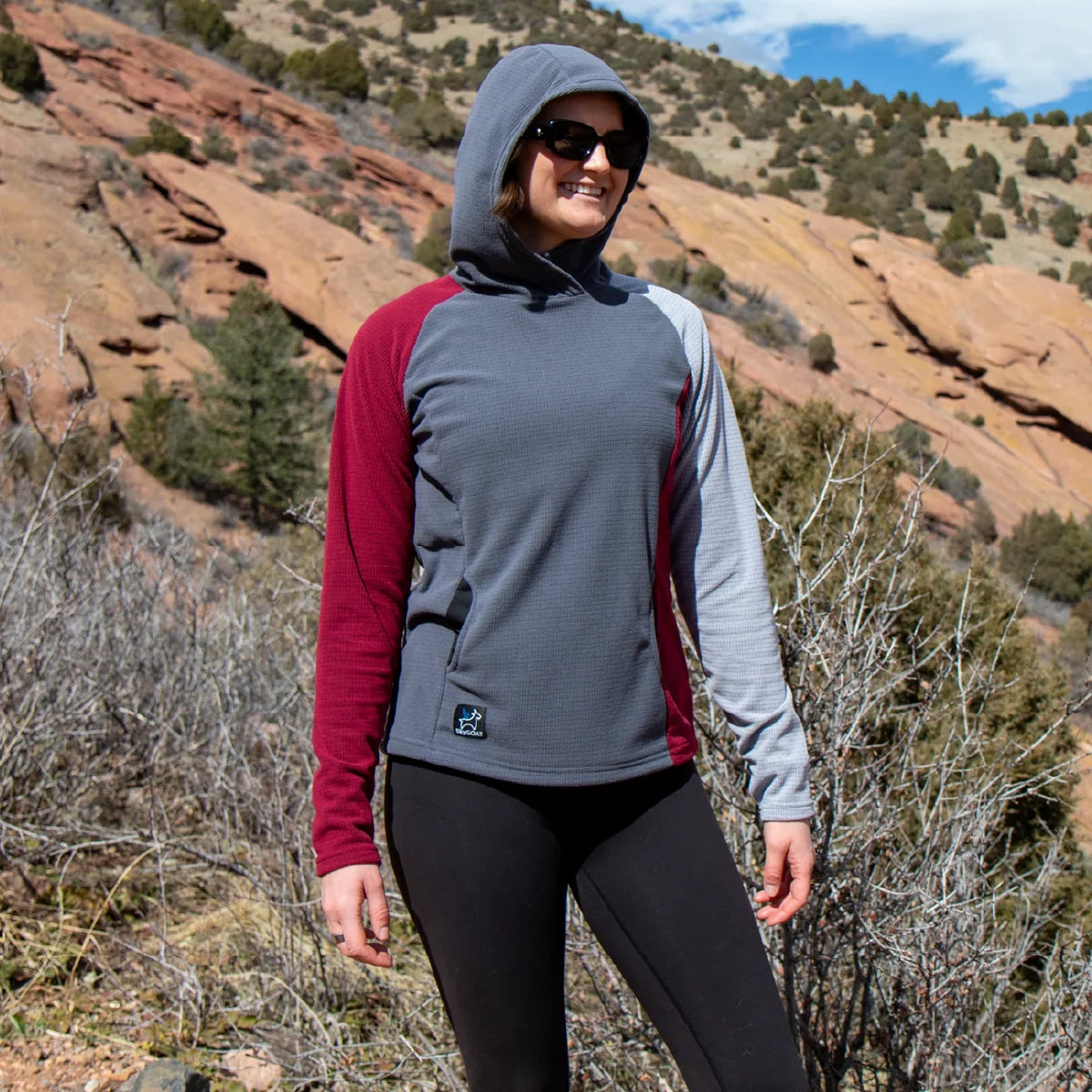 SkyGOAT（スカイゴート）CAMP Hoodie レディース｜GOATgrid マイクログリッドフリース フーディー