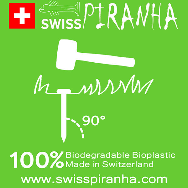 SwissPiranha（スイスピラニア）GreenShark（グリーンシャーク）GSシリーズ 植物由来バイオプラスチック 超軽量テントペグ