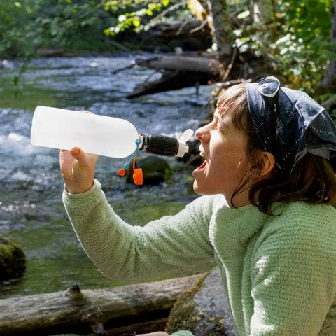 CNOC Outdoors（クノック）Thru Bottle V2 スルーボトル｜700ml・1L 28mm浄水器対応 ULウォーターボトル