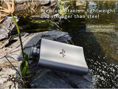 バウンドレスボヤージュ 超軽量 チタン製 ヒップフラスコ ボトル 漏斗付き Boundless Voyage Titanium Flask 200ml+funnel Ti3061D