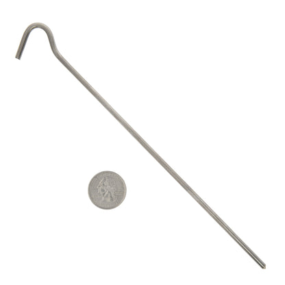 Dutchware Gear ダッチウェア Titanium Burly Hook Stake チタン ペグ 6本セット UL 高強度 フック型 DUT033