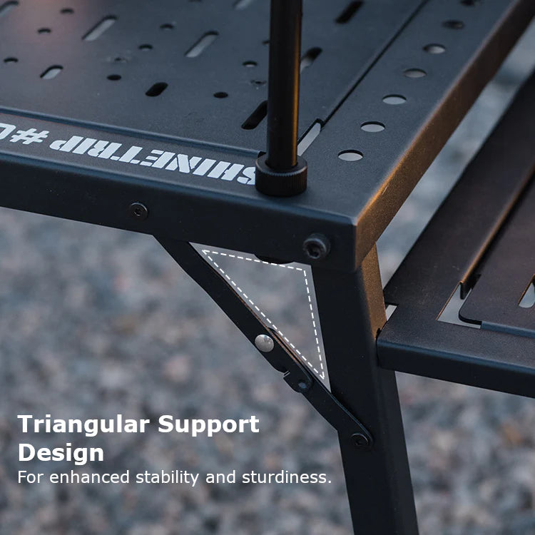 SHINE TRIP Outdoors（シャイン・トリップ／山趣）#05 Series Black Mist IGT Camping Table｜ブラックミストIGTモジュラーキャンプテーブル