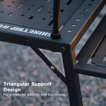 SHINE TRIP Outdoors（シャイン・トリップ／山趣）#05 Series Black Mist IGT Camping Table｜ブラックミストIGTモジュラーキャンプテーブル