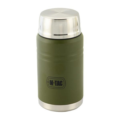 M-TAC（エムタック） Stainless 750 ml Thermos with Folding Spoon ステンレス サーモス 750ml フォールディングスプーン付き（60056001）