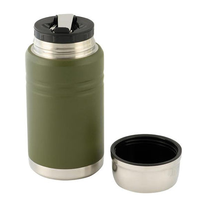 M-TAC（エムタック） Stainless 750 ml Thermos with Folding Spoon ステンレス サーモス 750ml フォールディングスプーン付き（60056001）