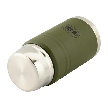 M-TAC（エムタック） Stainless 750 ml Thermos with Folding Spoon ステンレス サーモス 750ml フォールディングスプーン付き（60056001）