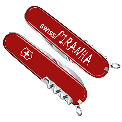 SwissPiranha（スイスピラニア）Camper Pocket Knife by Victorinox®（キャンパー ポケットナイフ バイ ビクトリノックス）13機能 マルチツール