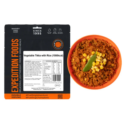 Expedition Foods（エクスペディションフーズ）｜ベジタブルティッカ（1000kcal）｜Vegetable Tikka with Rice｜SKU:004-5022-1000