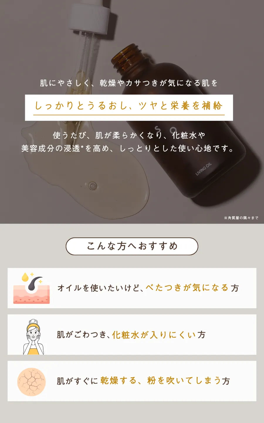 soel ソエル LIVING OIL オーガニックセサミオイル 60mL 紙管付  5個セット 美容オイル スキンケアオイル