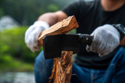 96【KURO】漆黒のナタ2本セット｜太型＆細型｜薪割り・焚き火対応ツール