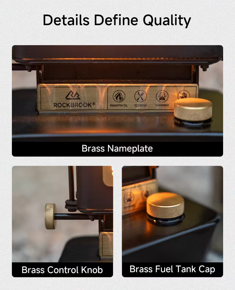 ROCKBROOK ロックブルック ST0000 ヴィンテージ ポータブル 灯油ストーブ Retro Portable Kerosene Heater Stove