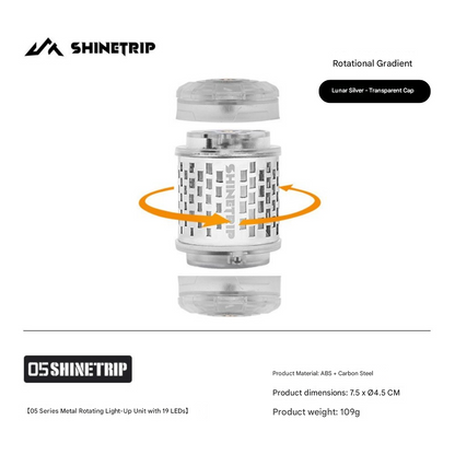 山趣（ShineTrip） ST-05シリーズ 回転19灯グリマー（回転ハニカム／回転グラデーション／回転エネルギーブロック）