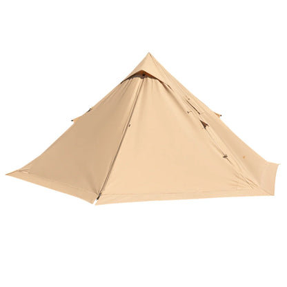 【KingCamp｜キングキャンプ】TURINO ワンポールテント 第一世代改良型｜TC生地・煙突口付き・ソロ〜デュオ対応（カーキ）