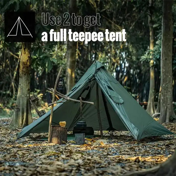 ビッグベア BCテント ポーランド軍幕ポンチョテント ポーランドポンチョテント Pyramid Tent-02 Big Bear Polish Army Poncho Tent