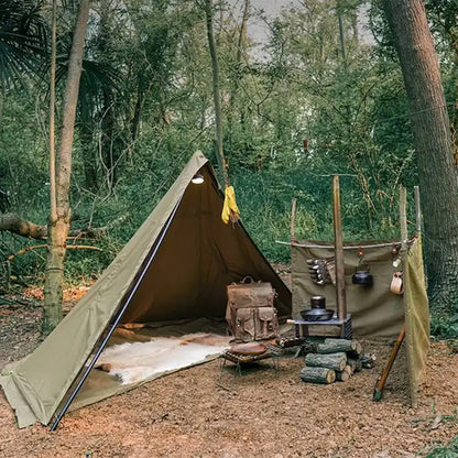 ビッグベア ブッシュクラフトテント TCコットン ポーランド軍幕ポンチョテント ピラミッドテント tent-C1 Big Bear Bushcraft Tent