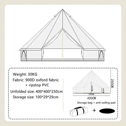 Big Bear Oxford cloth Bell Tent 3M／4M／5M／6M ビッグベア オックスフォードベルテント ティピーテント Tent-P4