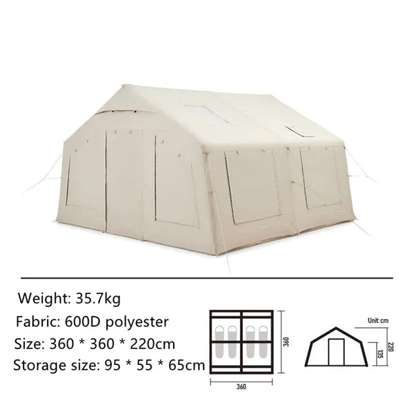 Big Bear Cotton Air Pole Tent Tent-P5 ビッグベア コットンエアーポールテント 大型ロッジ型テント エアーテント ビンテージテント