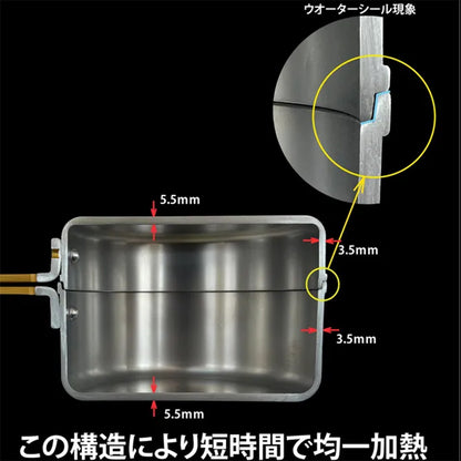 Blackburns ブラックバーンズ 軽くて丈夫な一生物 コンパクトアルミ無水調理鍋 Katate 16cm 1.12Kg