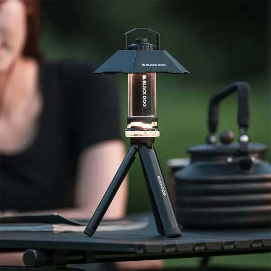 BLACKDOG FLASHLIGHT CAMPING LAMP ブラックドッグ フラッシュライト キャンピングライト コンパクトLEDランタン ベース ランタンシェード 三脚 フルセット