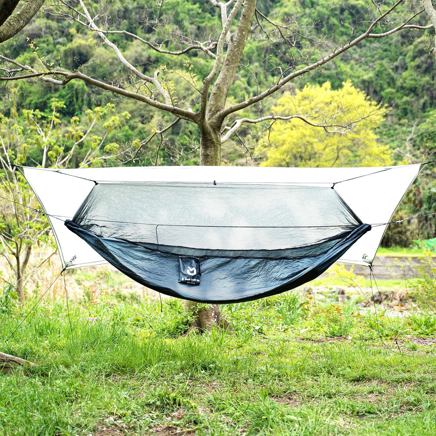 ブッシュクラフト ウルトラライト バグプルーフ ハンモック 2.0 フルセット カーキ グレー Bush Craft Ultralight Bugproof Hammock 2.0 Fullset