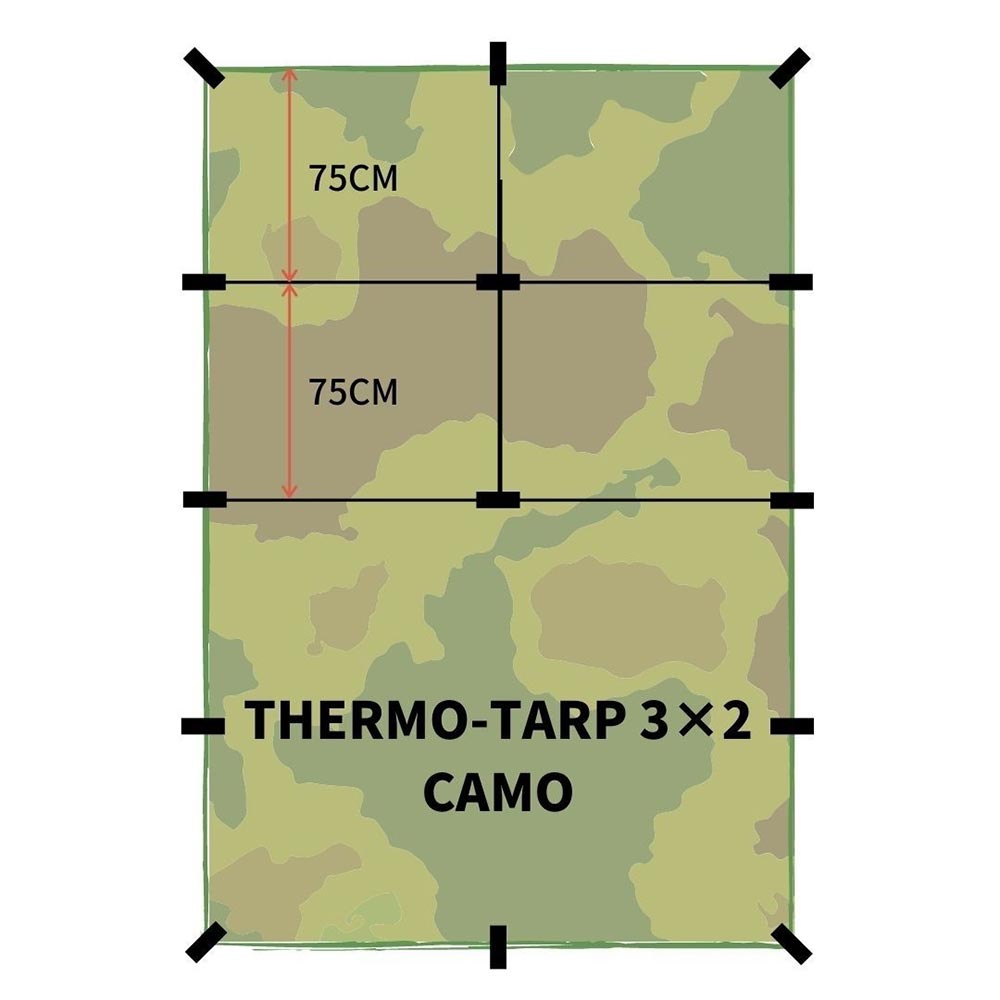 BUSHMEN Travel Gear THERMO Tarp camo ブッシュメントラベルギア サーモタープ カモ