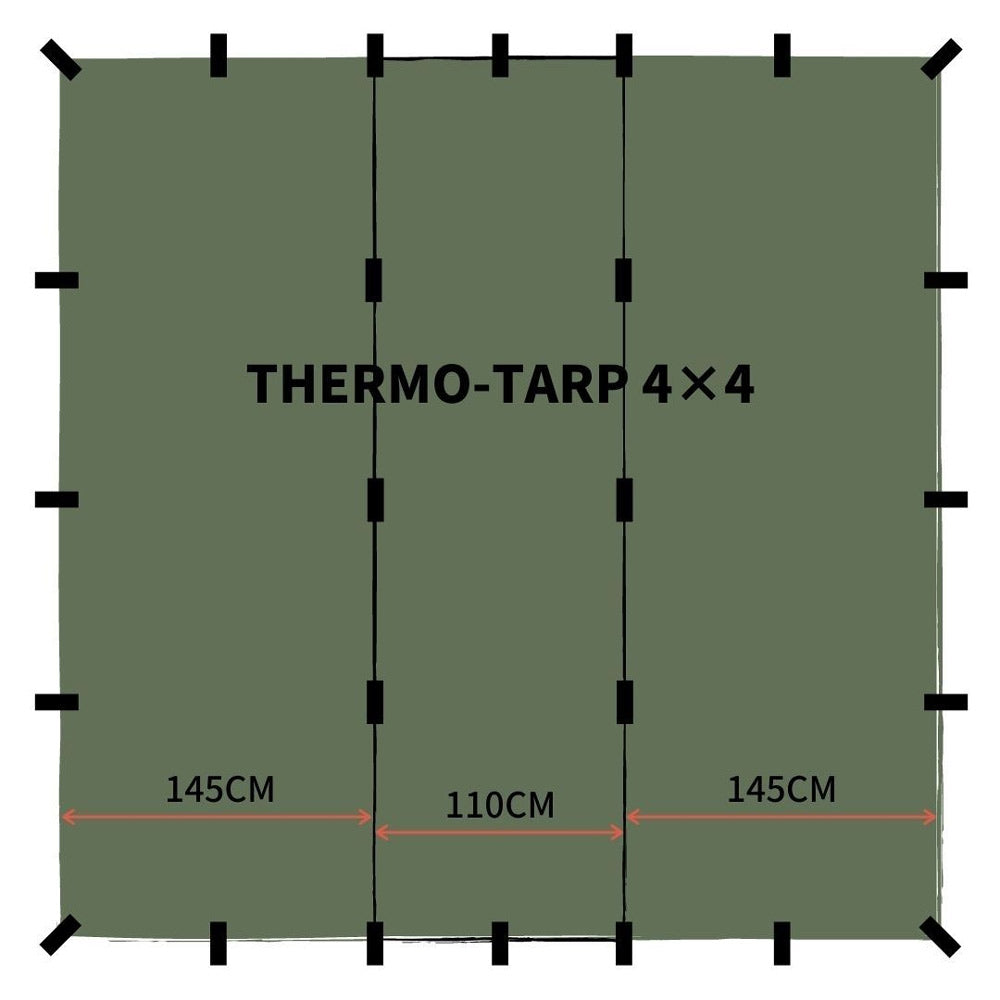 ブッシュメントラベルギア サーモタープ オリーブ BUSHMEN Travel Gear THERMO Tarp olive