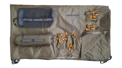 ブッシュメントラベルギア ウルトラライトタープ ダークオリーブ BUSHMEN Travel Gear ULTRALIGHT Tarp dark olive