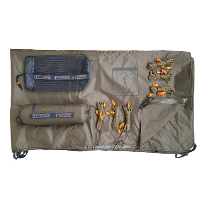 ブッシュメントラベルギア ウルトラライトタープ ダークオリーブ BUSHMEN Travel Gear ULTRALIGHT Tarp dark olive