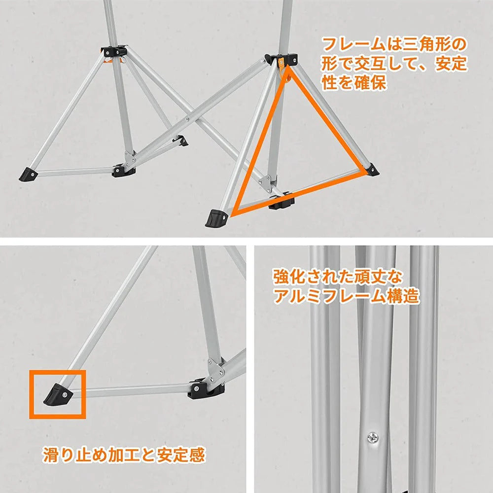 【KingCamp｜キングキャンプ】ORCHID C10 ハンモックロッキングチェア｜折りたたみ式 揺り椅子 肘掛け・枕付き