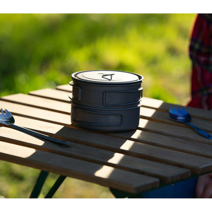 TOAKS（トークス） Titanium Compact Cookset 2PCS チタン コンパクト クックセット 2PCS 800mlポット＆400mlフライパンセット CS-12