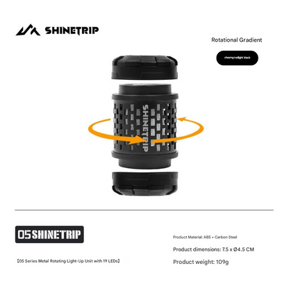 山趣（ShineTrip） ST-05シリーズ 回転19灯グリマー（回転ハニカム／回転グラデーション／回転エネルギーブロック）